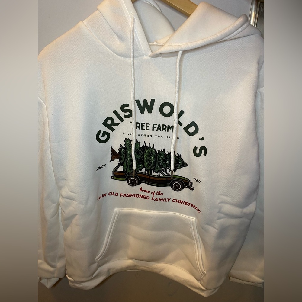 White SHEIN national lampoons, Griswold sweatshirt